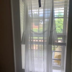 White Sheer Boohoo Robe/ Duster